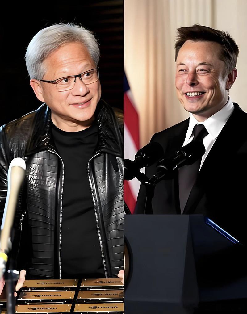 《黄仁勋拿下马斯克大单，全球独一份 》     黄仁勋拿下马斯克独家大...