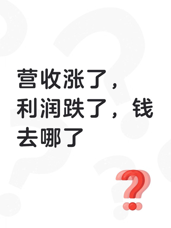 营收涨了，利润跌了，钱去哪了