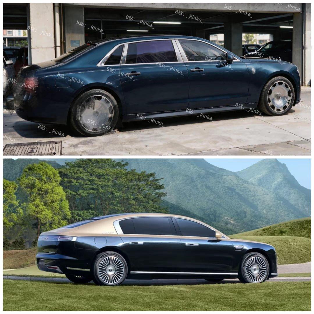 全新仰望行政轿车曝光，
与尊界S800侧身相比，
你觉得谁更尊一些呢？ ​