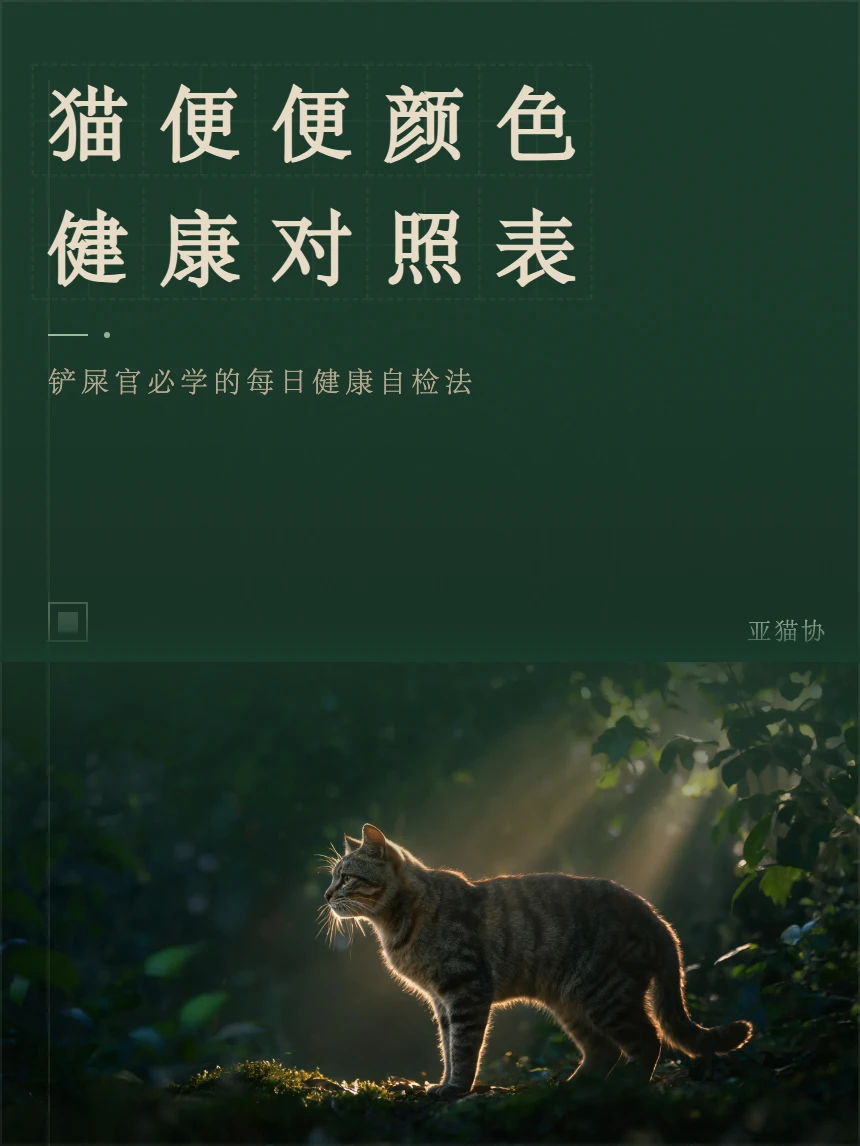 猫便便颜色对照表
