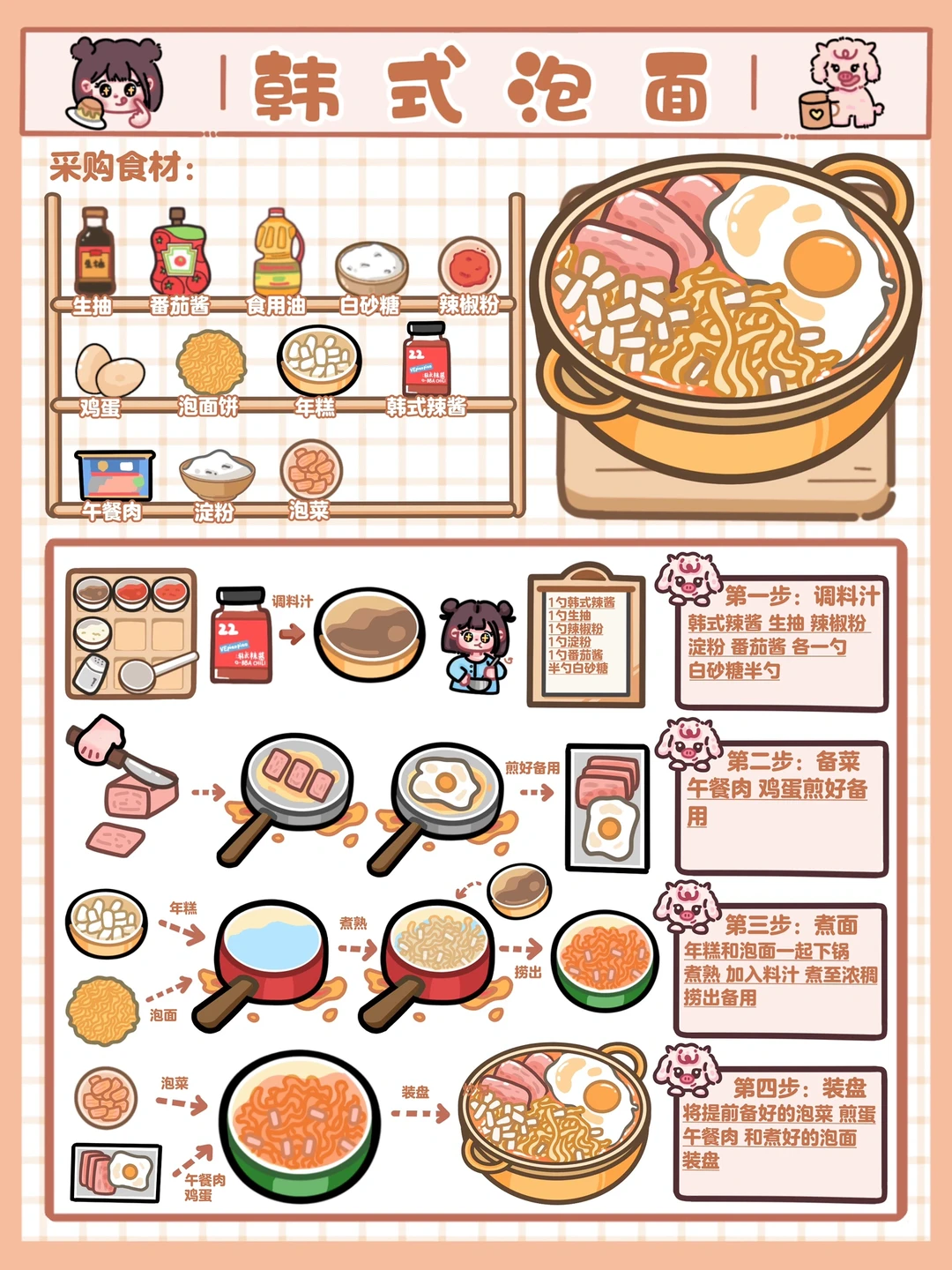 手绘食谱🍜｜汤汁浓郁‼️好吃到哭😍汤都喝光