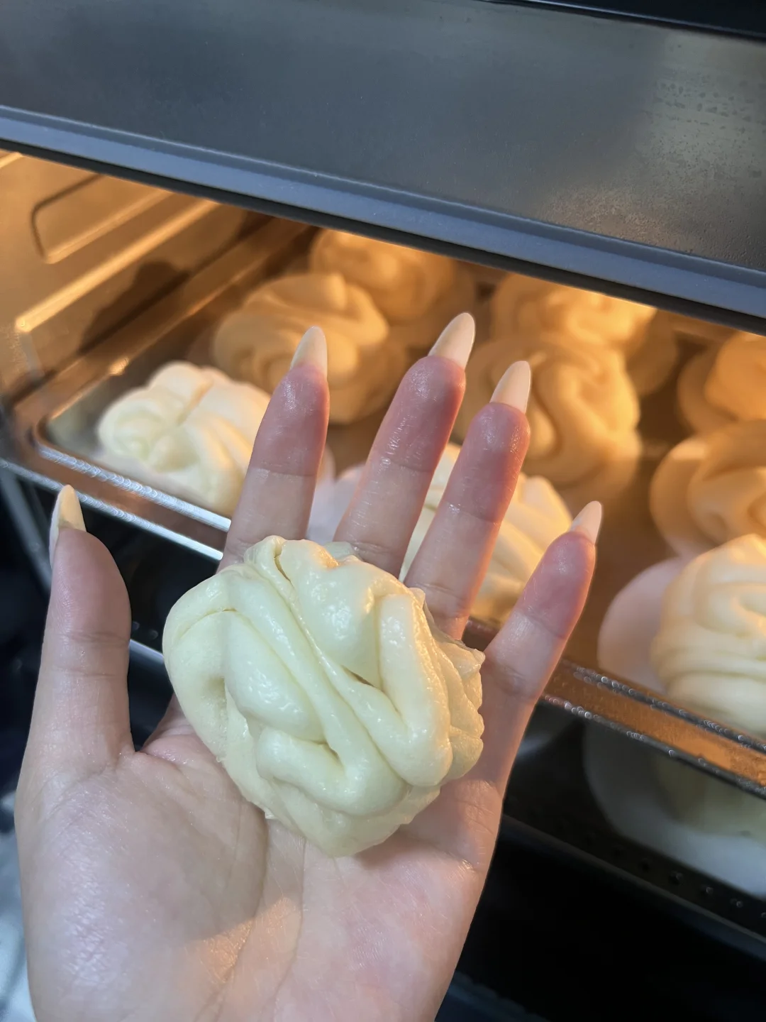 一锅白白胖胖的珍珠花卷，这谁顶得住！