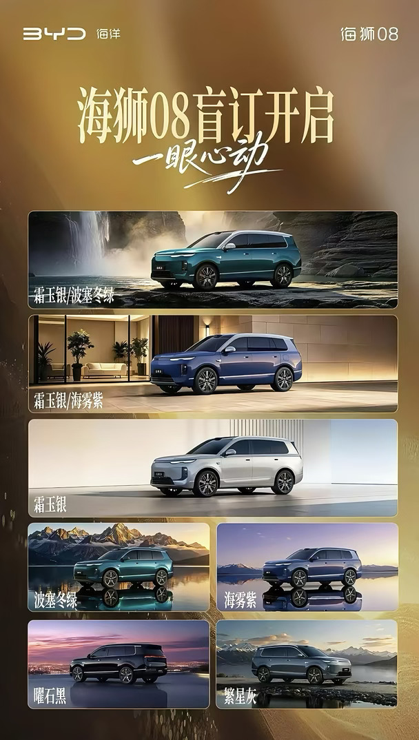 比亚迪海狮08盲订开启