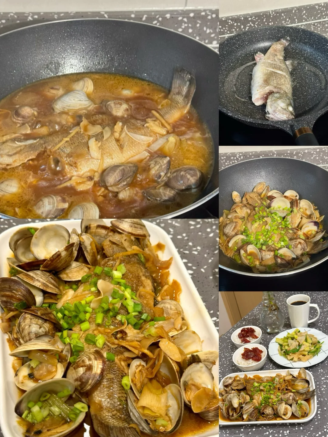 鲈鱼烧花蛤/鲜美又下饭