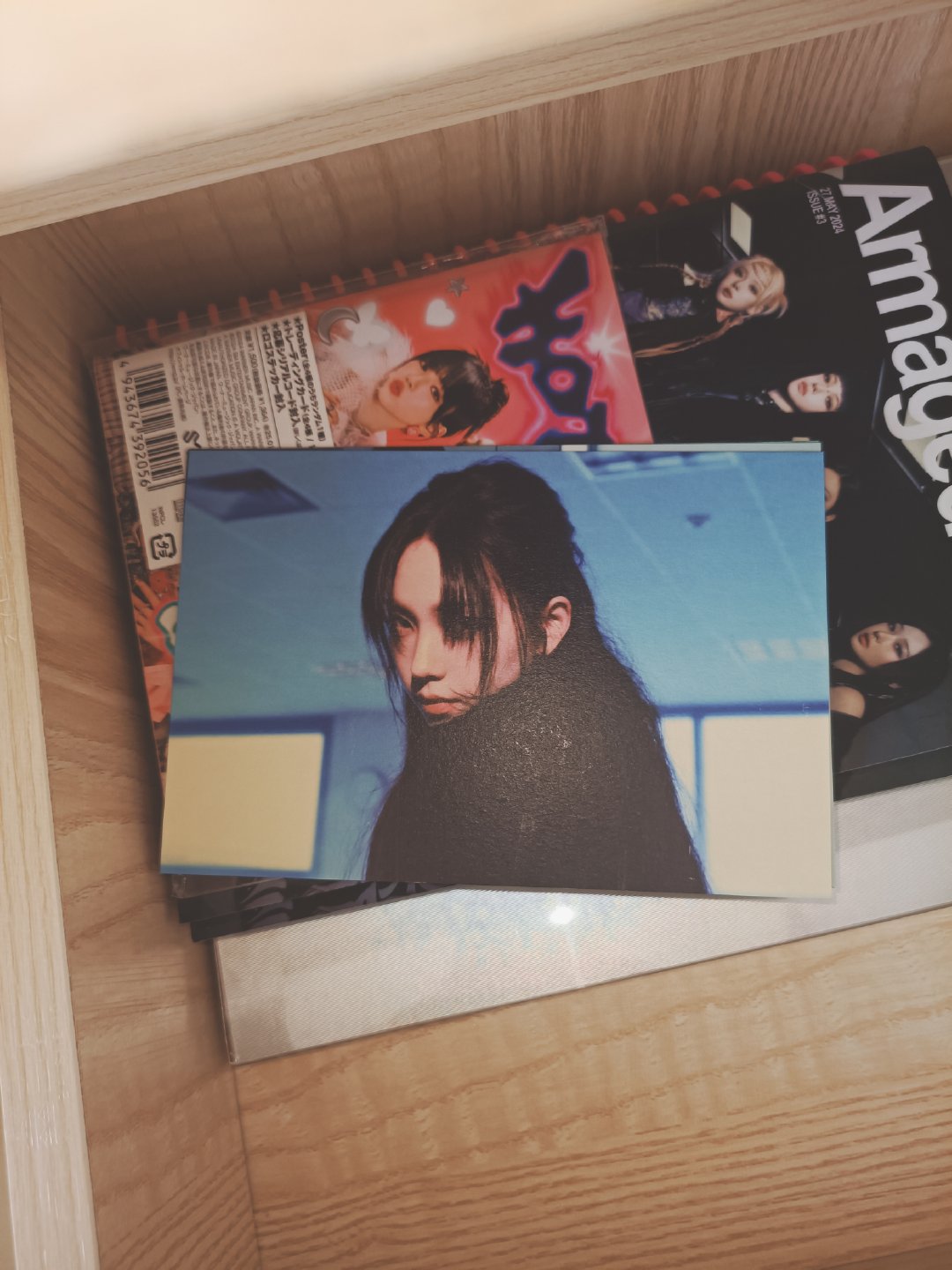 整理东西的时候发现一张帅脸，Karina咋这么帅⁄(⁄⁄•⁄ω⁄•⁄⁄)⁄ ​