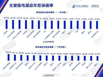 2026年5月新能源汽车保值率统计；<br /><br />一年车龄...