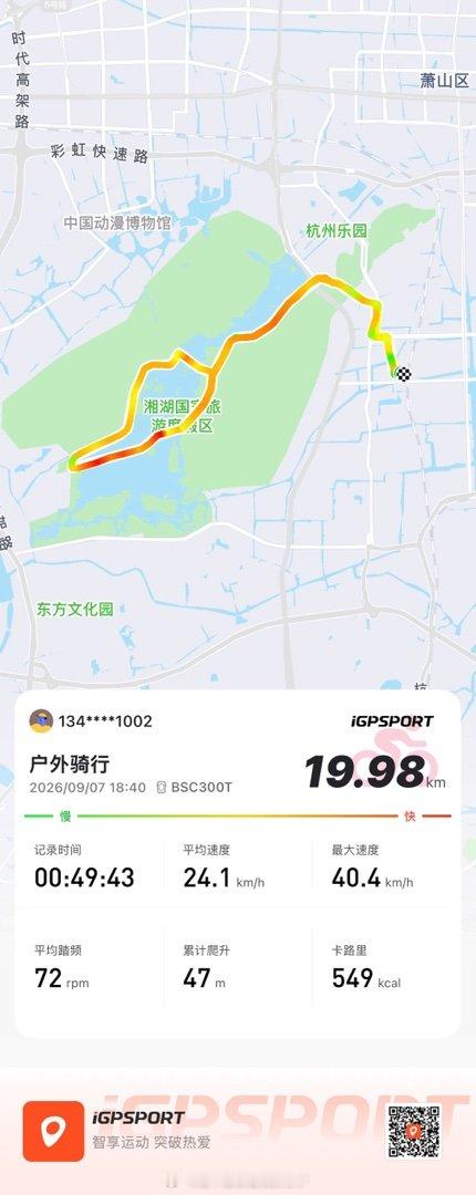 #运动打卡# 
九月对我有恶意
又差点追尾电瓶车 ​
