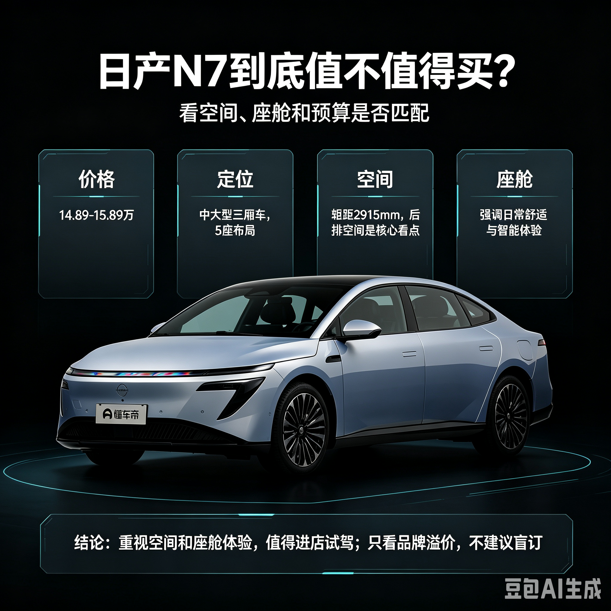 聊聊日产N7，家用取向的纯电轿车