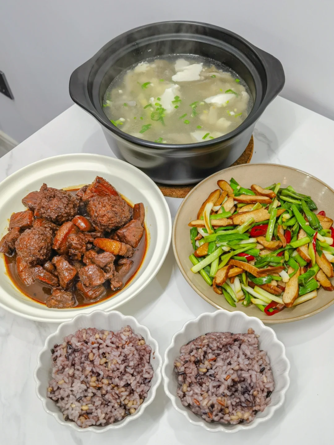 ✅晚餐分享|平菇豆腐汤（附教程）✨
