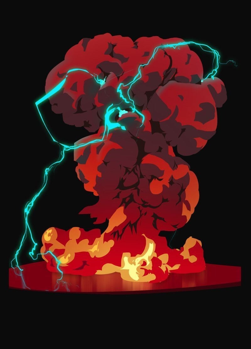绘画参考 爆炸特效参考 ​​​