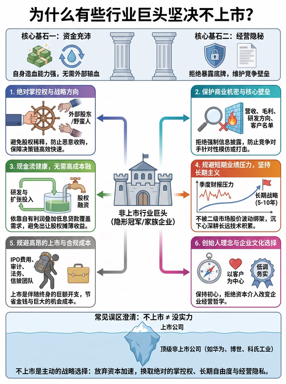 为什么很多顶级厉害的公司，坚决不上市？