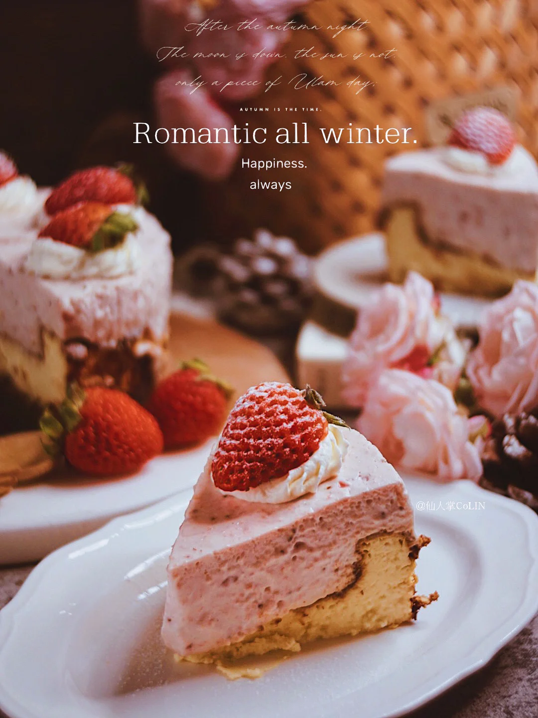 天啦噜❗️双重口感的草莓巴斯克🍓还有谁不会