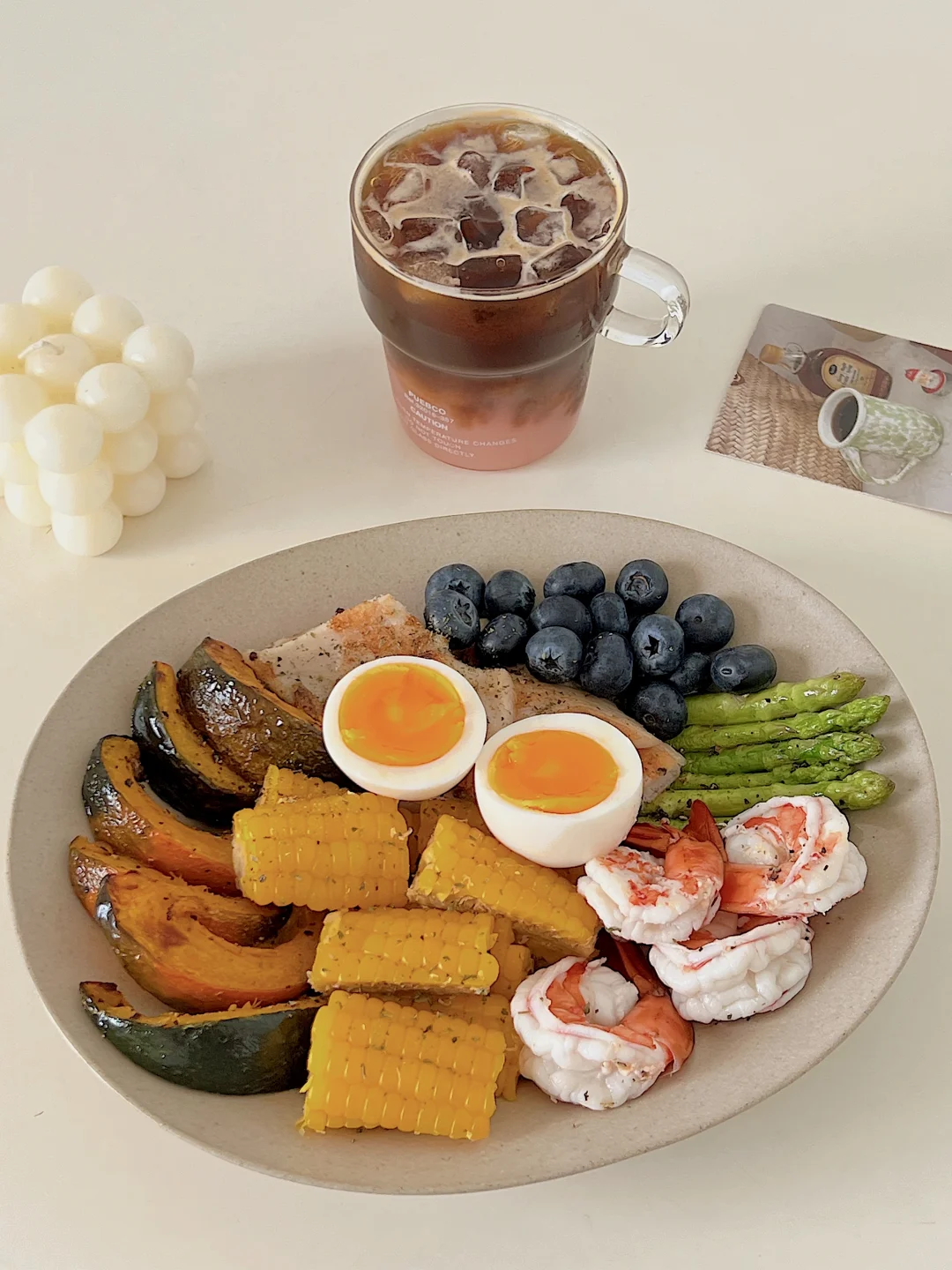 夏日Brunch🍴15分钟搞定南瓜虾仁玉米拼盘
