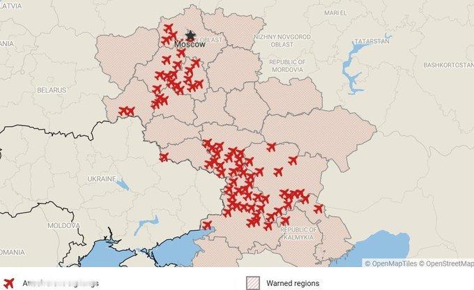 两个乌克兰🇺🇦军机群奔赴俄罗斯，莫斯科和南俄方向，希望今天有惊天动地的大场面。
#关注俄乌局势最新进展# ​