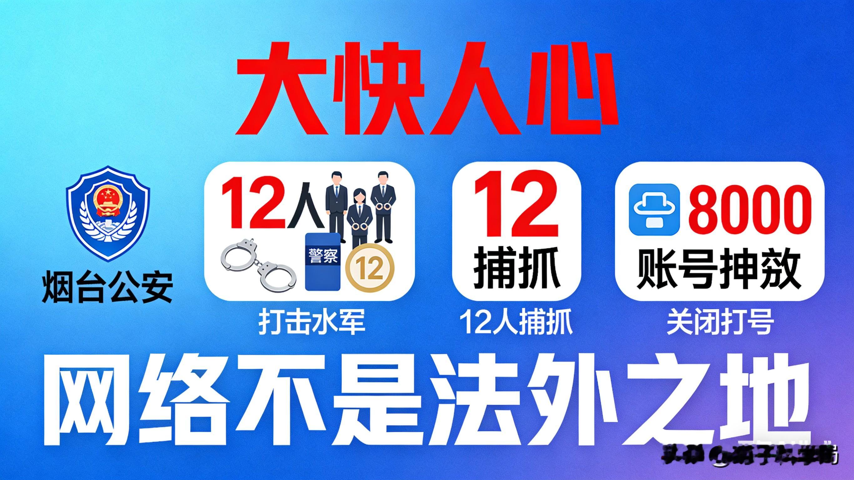 大快人心！烟台公安重拳出击，12人被抓！专坑新能源车企的水军栽了  最...
