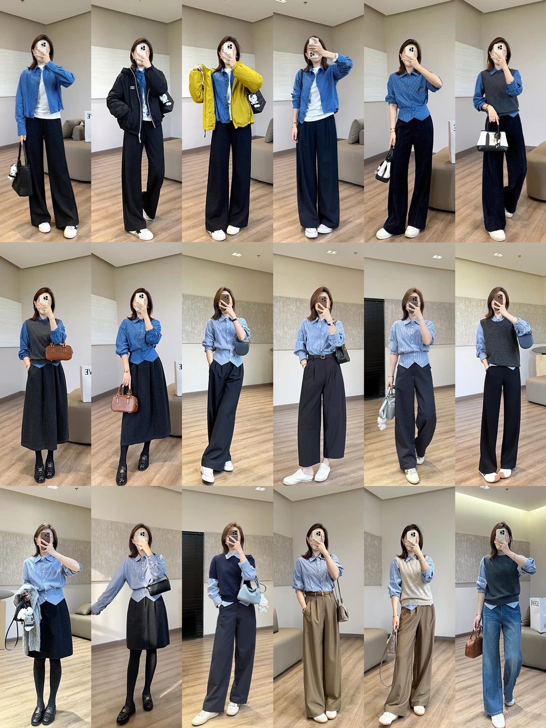 专属定制蓝格条纹｜一件耐看的早秋衬衫👔