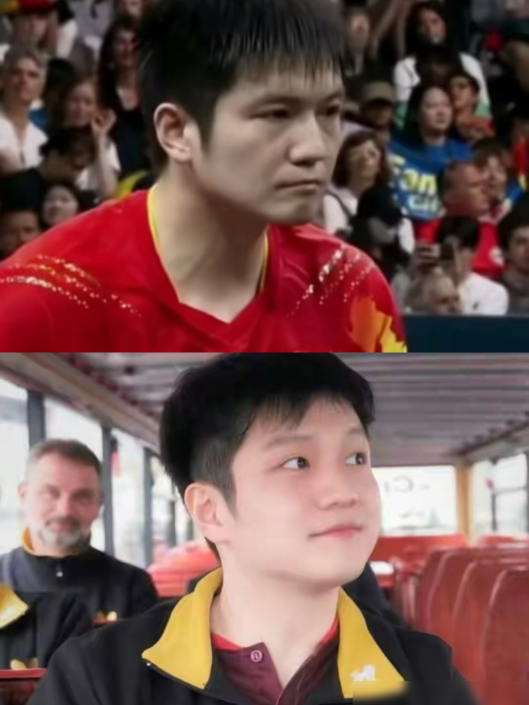 樊振东那张脸，直接把累字给戒了。10月2日杜塞尔多夫放出的采访，波尔当向导带他逛城，他全程婴儿肥回归，面色红润得跟换了个人似的。
对比之前高强度连轴转时，眼窝深陷、满脸憔悴，现在这状态纯属逆生长。
采访里他笑着聊退役，说希望结束时球迷觉得他是个好人、好球员。还透露退役后想回学校读书，眼下在德国先