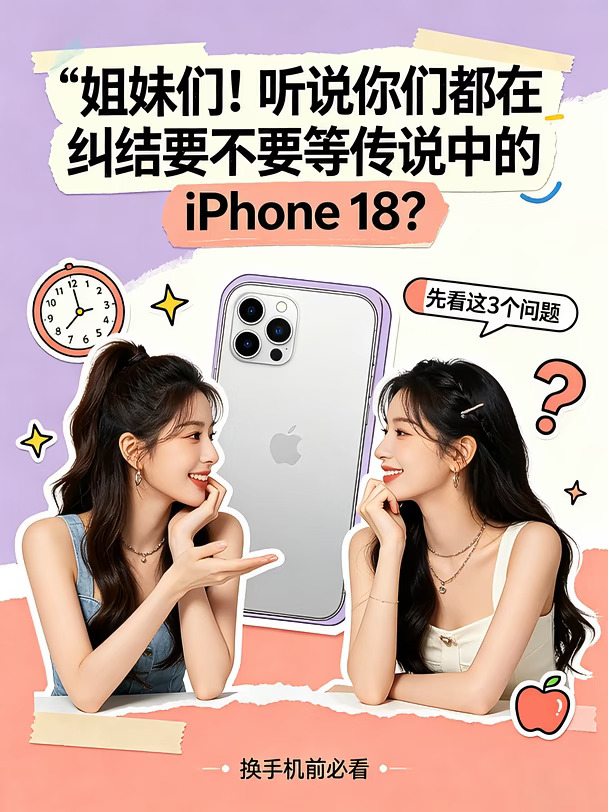 你们在纠结要不要等传说的 iPhone 18？🍎