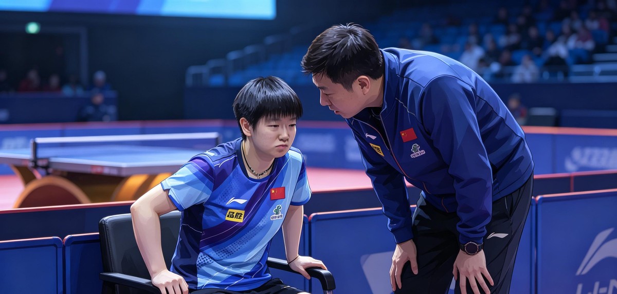 孙颖莎输给泰国选手那场球，比分是11比8、4比11、10比12、10比12，先赢一局然后连丢三局。但真正让人心里一紧的不是比分，是她在场上那个样子。暂停的时候双手撑着膝盖，弯着腰，坐在凳子上跟教练说话都带着喘。赛后她自己说了，前一晚还在发烧，当天虽然退了烧，身体还是发软乏力。
最让人琢磨的是她输球之