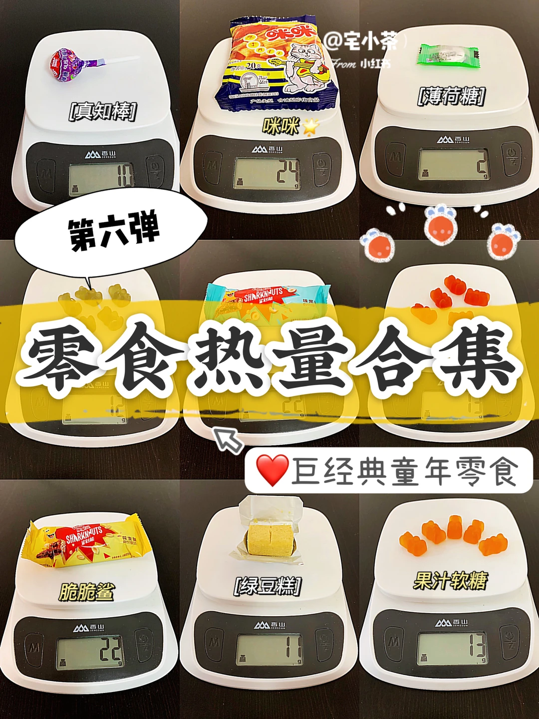 零食热量合集！第6️⃣弹｜巨经典童年零食❤️