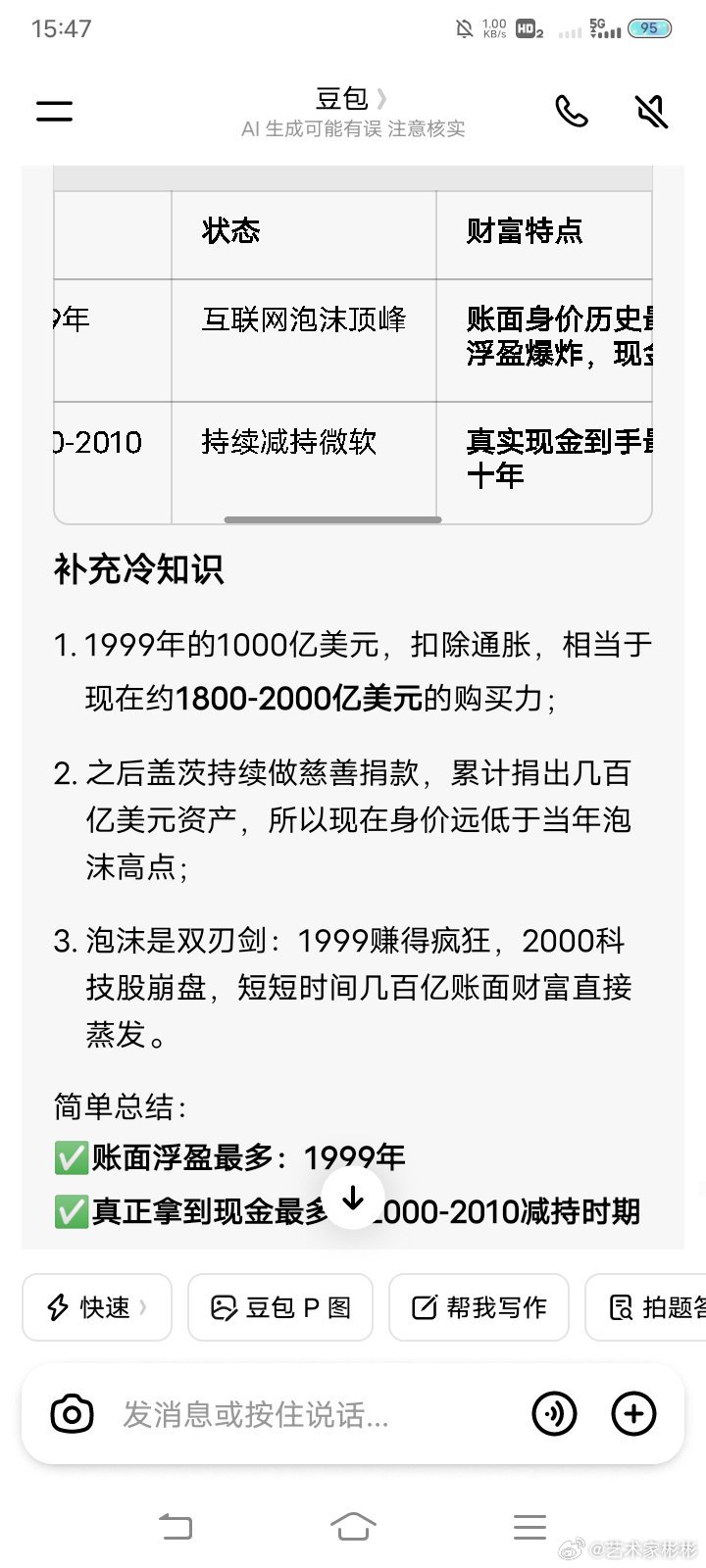 比尔盖茨赚钱最多的时候，每天赚3亿美元，等于24亿人民币，太夸张了 ​