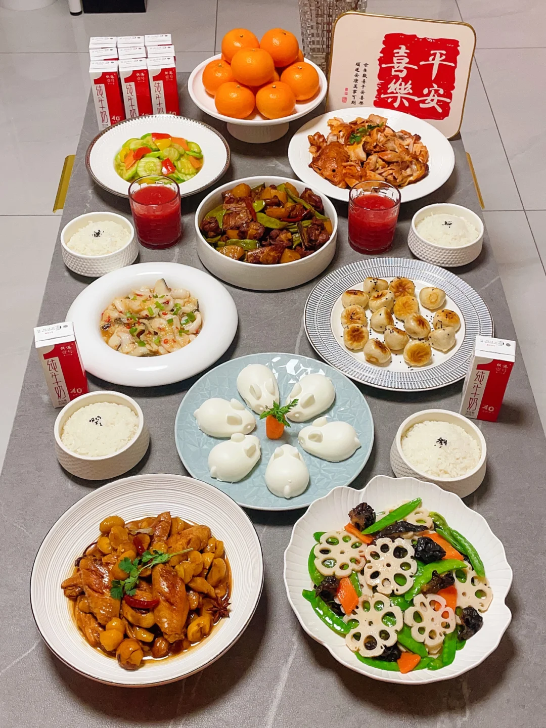 新年家宴｜玉兔迎春🧧学会了年夜饭露一手