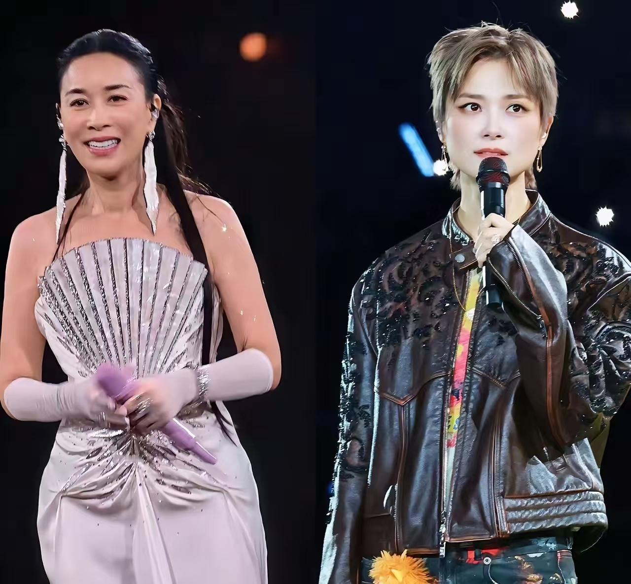那英人缘爆棚请来半壁江山，李宇春风格独立，北京演唱会谁是真顶流？
今年夏天，北京五棵松那地方可热闹了，那英和李宇春前后脚开了演唱会。一个请来半个娱乐圈，一个自己就是半边天，两场都火爆，但路子完全不一样。
那英那场，最炸的就是来看她的人。王菲写了张手写贺卡，上面说“先干为敬”，然后在包厢里跟着唱，这可