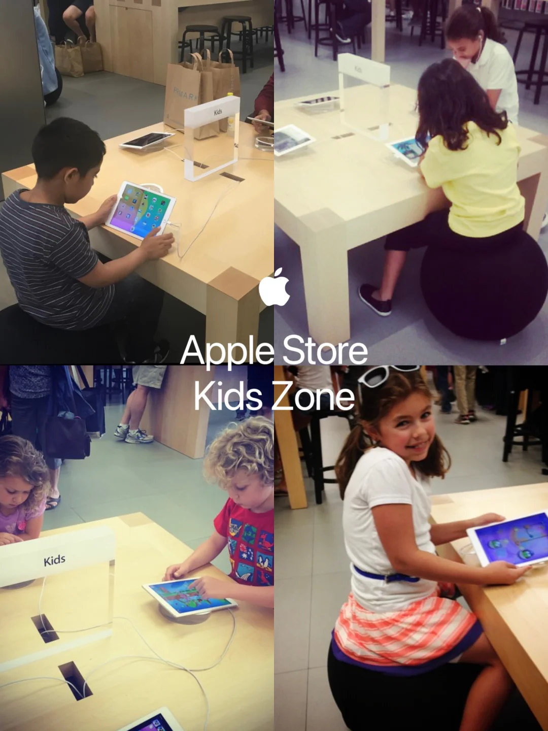Apple Store曾经专属的儿童区，Kids Zone