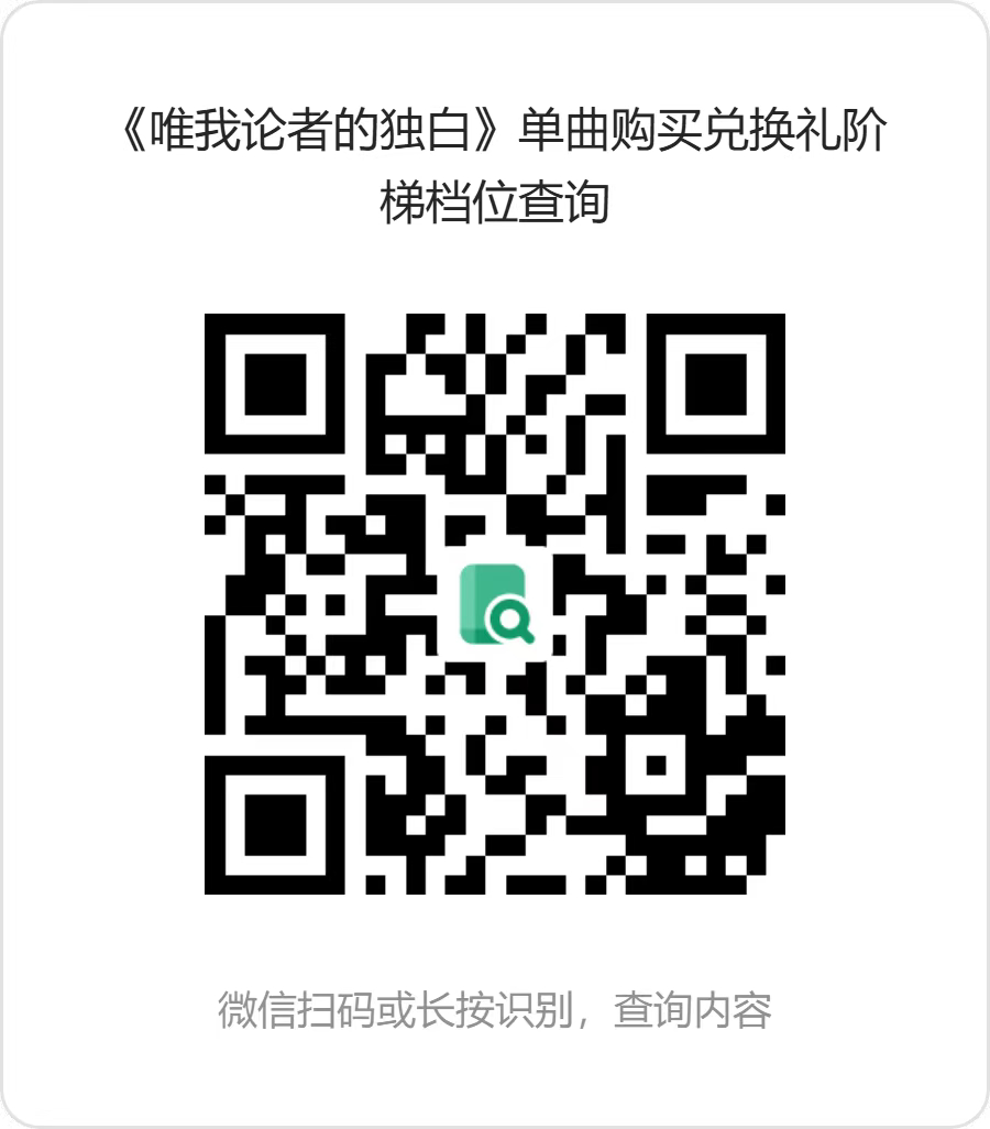 #马嘉祺唯我论者的独白# 💜#全能音乐人马嘉祺# 

【《唯我论者的独白》单曲购ຼ买兑换礼
——阶梯档位查询】

所有填写了🍊凭证登记的朋友们请注意，本次单曲购买兑换礼按累计购买数量划分档位（阶梯赠礼规则详见 ​