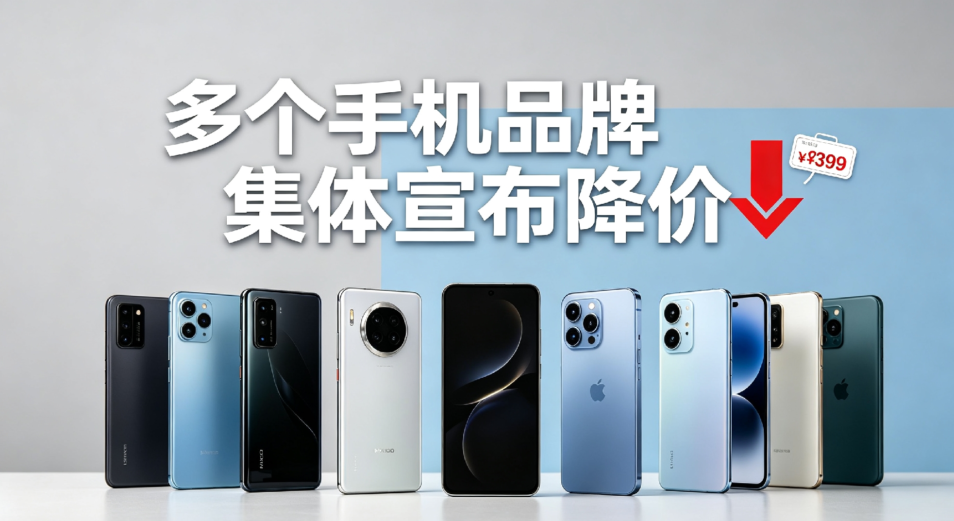 多个手机品牌集体宣布降价，高端机型降幅明显，手机市场迎来一波大范围促销。
 
苹果、华为、小米，还有OPPO、vivo、荣耀等主流品牌，都陆续放出了优惠。iPhone部分机型直降一千元，华为折叠屏最高可以降价三千元，小米旗舰机型下调一千五百元。如果叠加平台补贴，再算上以旧换新，部分机型的到手价还会更