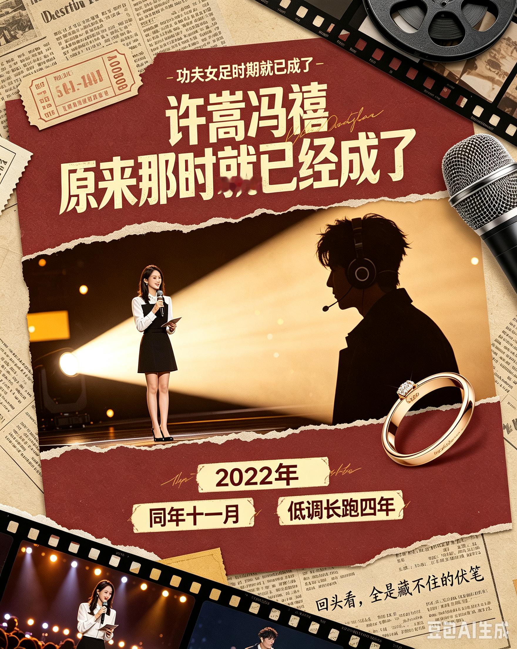 圆梦追星！许嵩与冯禧喜结连理，旧物料暗藏惊喜
娱乐圈又传来一桩美事。许嵩冯禧对外公布婚讯。无数网友翻出尘封多年的影像资料细细品读。谁能料到当年的小小细节藏着这般甜蜜。2022年综艺录制现场。冯禧见到心心念念的许嵩，热泪夺眶而出。同年十一月。两人牵手漫步的画面被大众捕捉。恋情随之公之于众。冯禧曾参演周