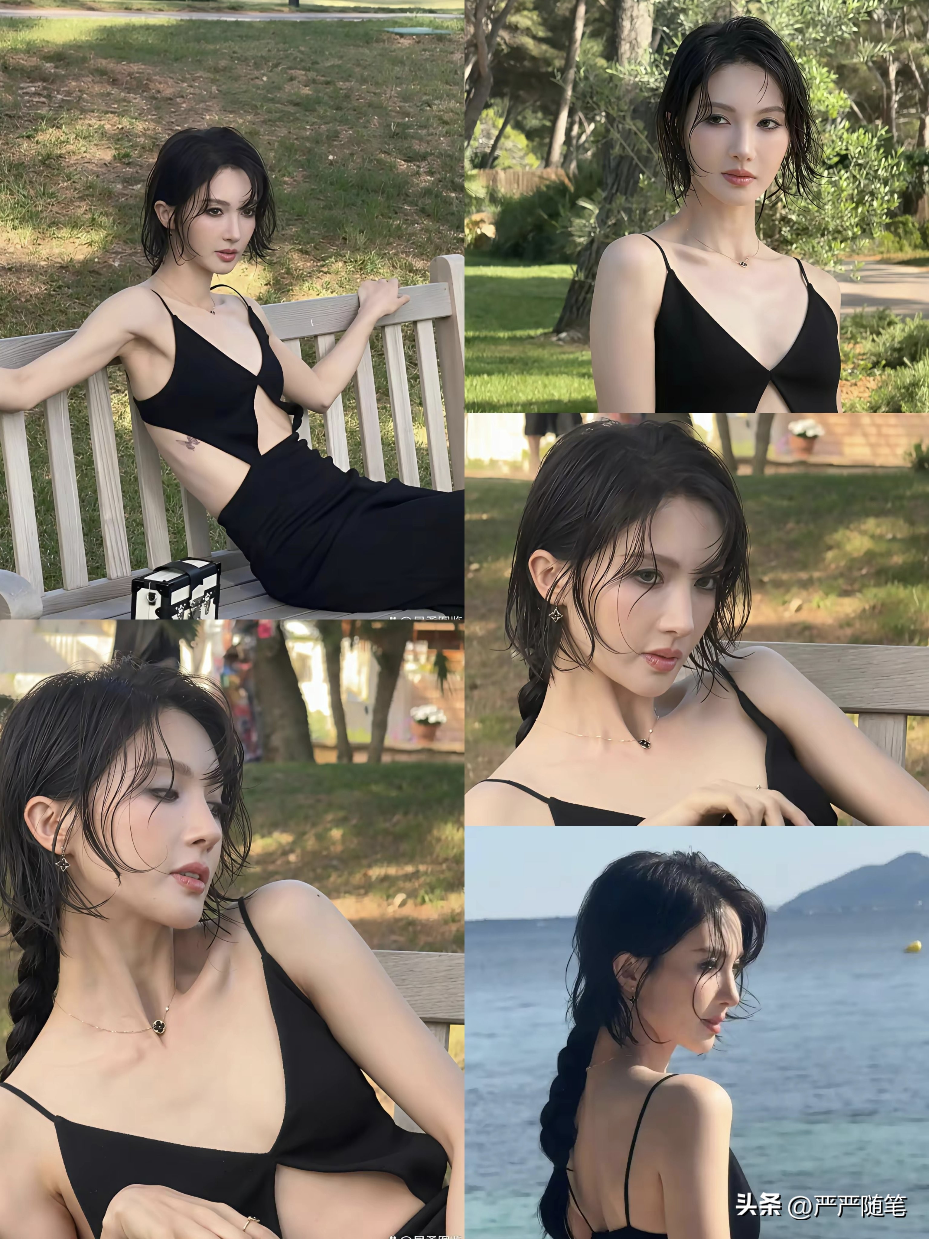 金晨越来越开放大方美丽了。