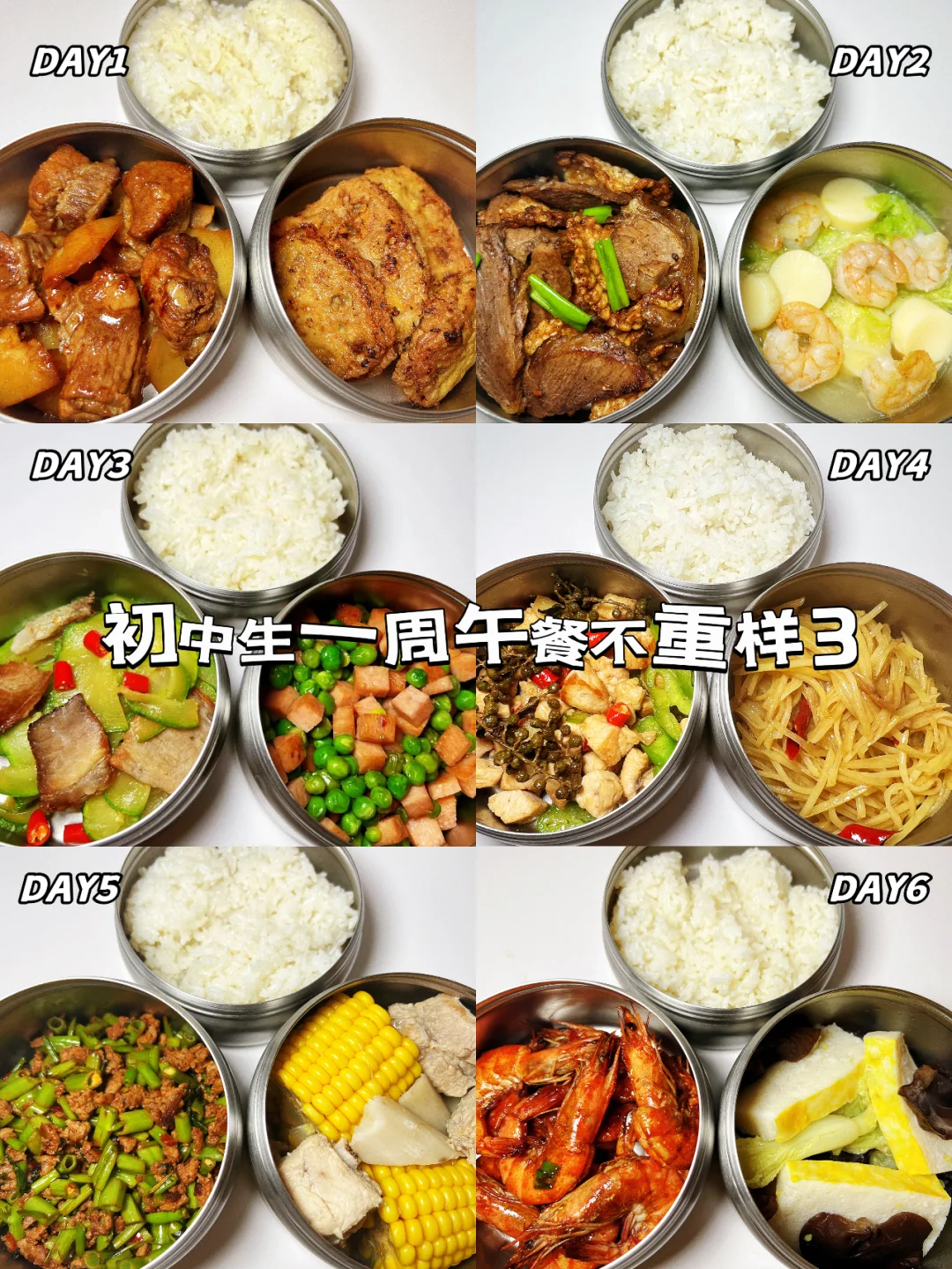 初中生一周午餐不重样，为孩子的成长加料✨