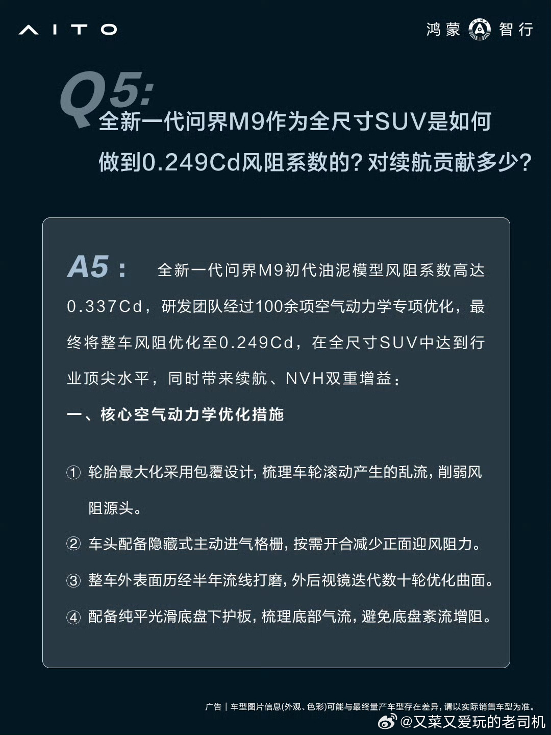 对于，官方回应：相较初始版设计的0.337Cd风阻系数、最终优化定稿的...