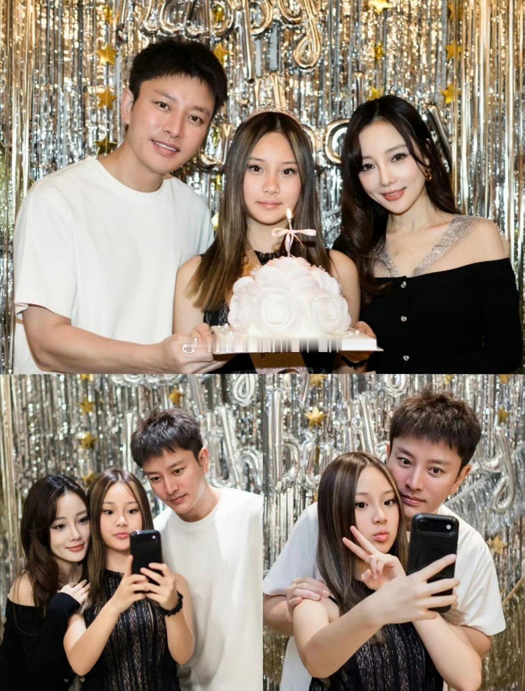 #甜馨14岁生日全家福#
  甜馨这两年身形容貌快速舒展，褪去童稚，迈入少女阶段。相法上，她承袭父母两方骨相优势，兼得两边灵气，眉眼灵动，自带秀气。福禄深厚！
最好的格局未必是形式上不分开，而是哪怕分开，也不把恩怨丢给孩子。贾乃亮和李小璐这一点做的很不错！ ​