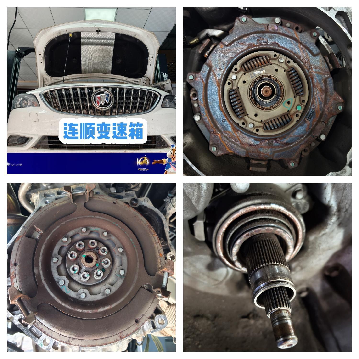 别克威朗双离合进水离合器飞轮报废