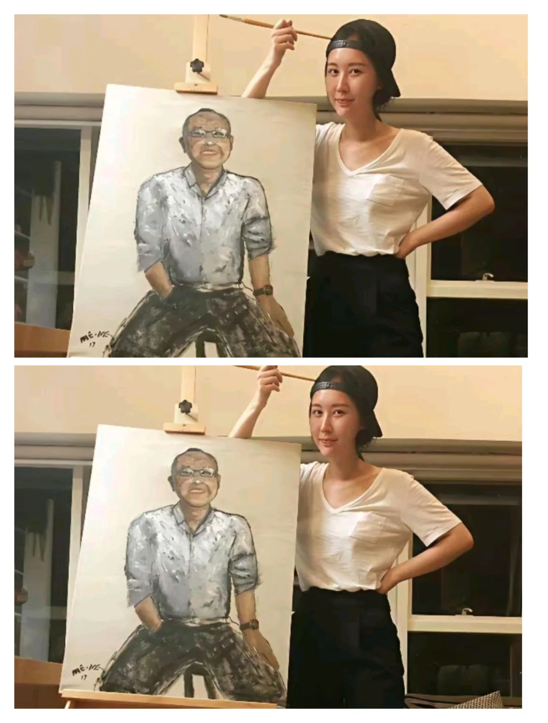 田朴珺画的是谁？有人认识吗？