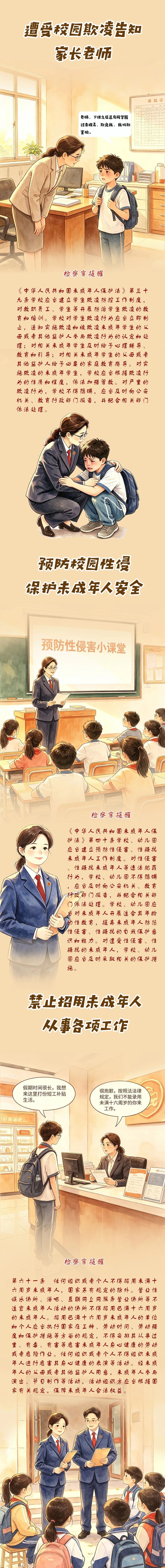 【守护 “少年的你”，一图读懂未成年人法律保护】

制作:市院新媒体工作室
编辑:黄菲燕
AI辅助生成 ​