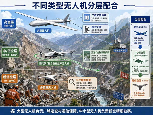 地震救援｜无人机科技硬核救灾✨