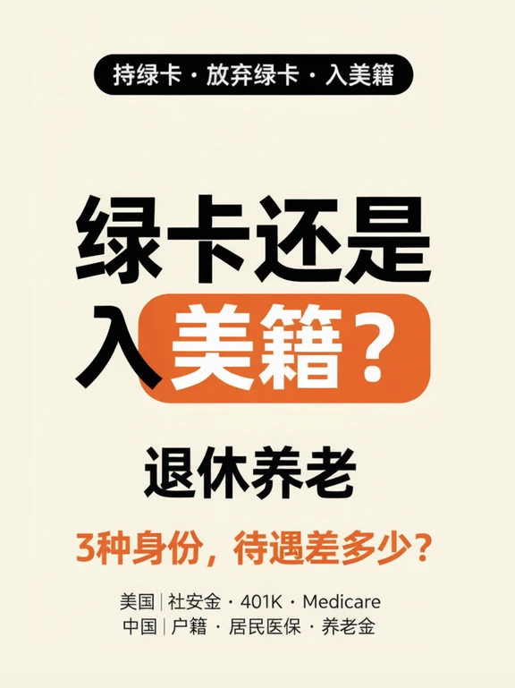 绿卡/美籍，不同身份回国养老有何差异？