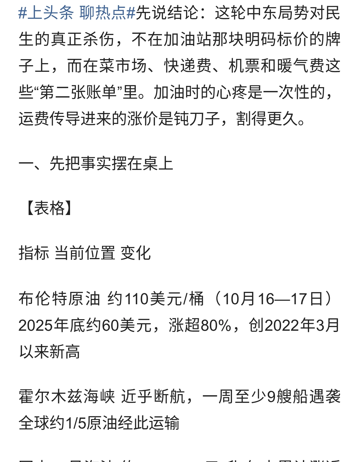 中东局势从民生的角度看