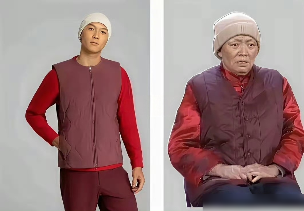 巴黎世家真抄了宋丹丹？把1999年春晚翻出来，我笑不出来了。
白云那件花棉袄，黑底红花，厚墩墩裹身上，配一头银发，土得理直气壮。赵本山在旁边穿个破中山装，俩人往炕上一坐，全国人民记了二十多年。
再看巴黎世家这几季，2021秋冬那批大廓形外套，厚实臃肿，印花密到眼晕，模特顶着乱糟糟白毛走秀，外网自