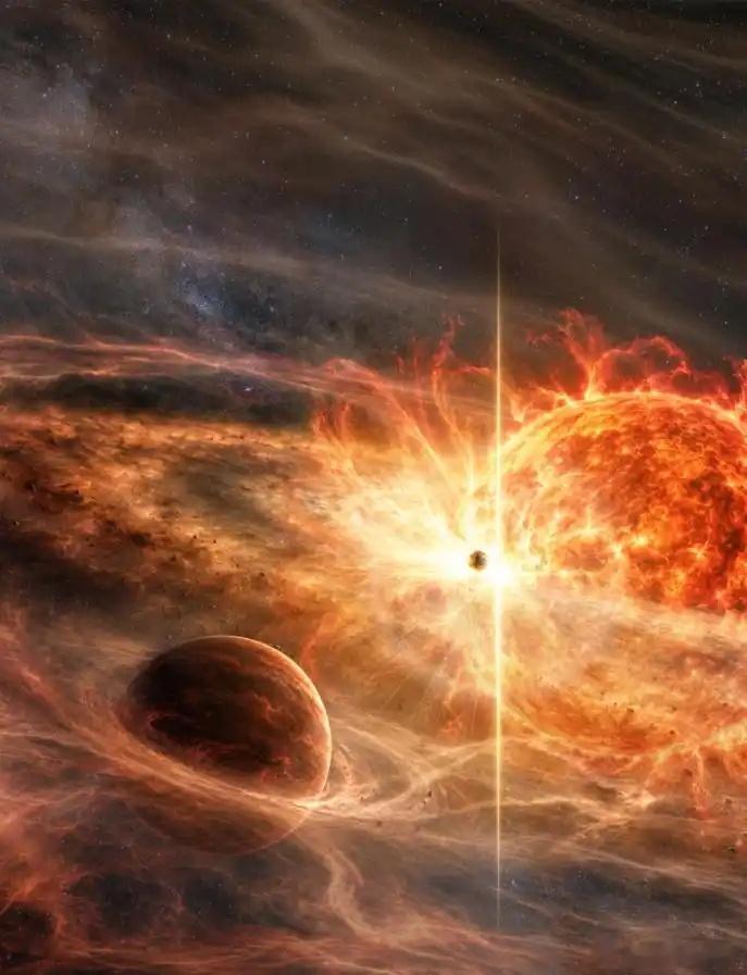 #国内新闻# 【中国发现三颗“本不该存在”的行星】近日，云南大学物理与天文学院钱声帮教授率团队在美*国《国*家科学院学报》发表论文，宣布发现三颗本该被恒星吞噬，却“活”下来的系外行星。
     “和太阳一样，大多数恒星靠燃·烧核心的氢元素发光发热，等氢烧完，恒星就会急剧膨胀，变成一颗红巨星 ​