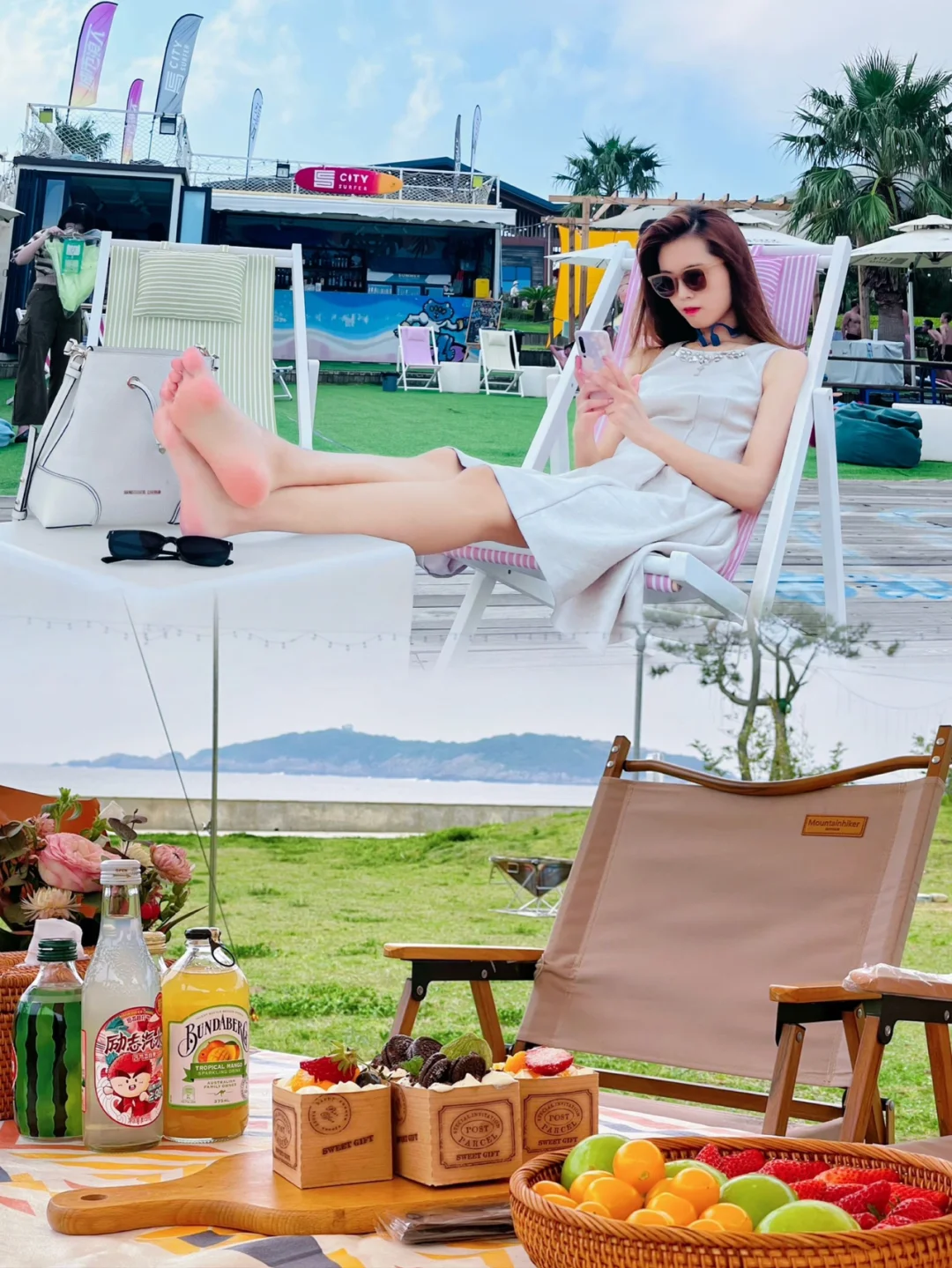 请原地封神‼️沙滩｜冲浪｜露营｜以为我在国外