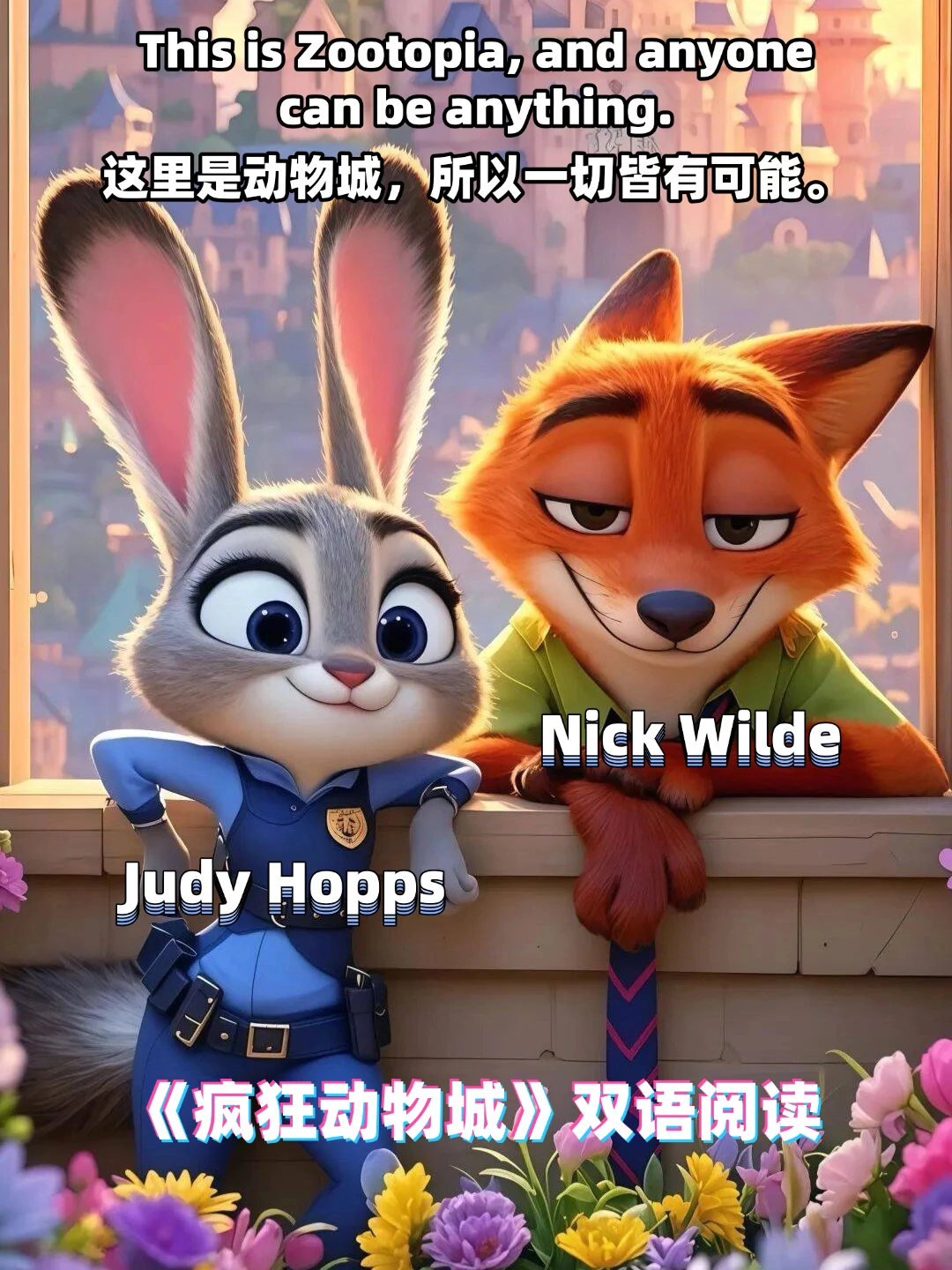 看完《疯狂动物城》不过瘾⁉️看这份双语阅读📖