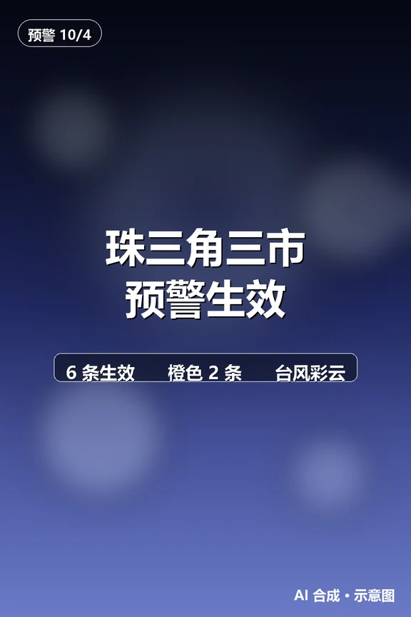 [天气]珠三角三市预警生效