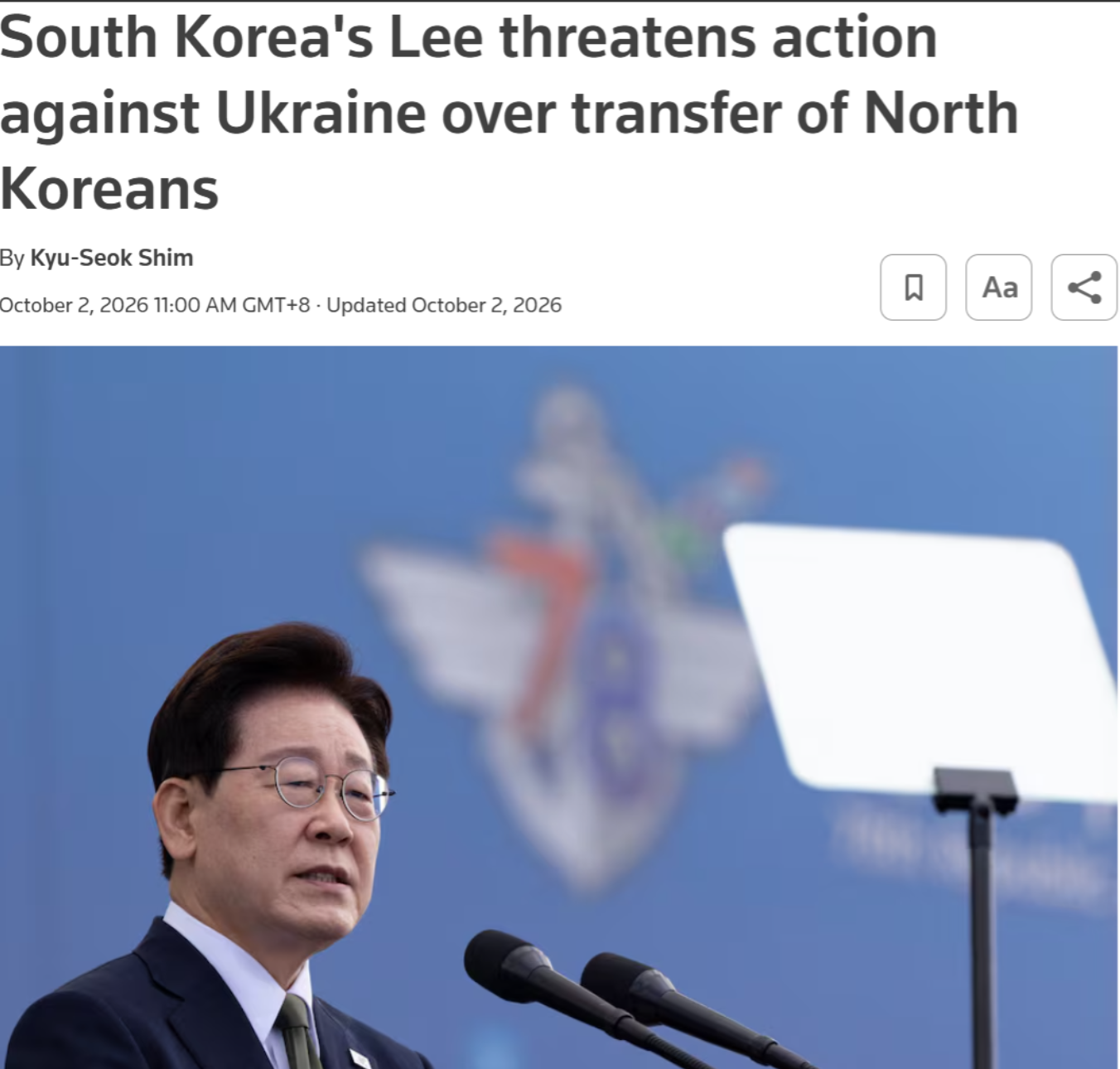 李在明在X上发帖了，措辞罕见强硬：乌克兰不道歉，韩国就采取追加措施。
10月2日，他公开警告乌克兰，如果继续否认双方曾就朝鲜战俘移交达成保密约定，又拒绝道歉，韩国将采取“追加措施”。他甚至直说，乌方的否认等于把韩国总统说成了“骗子”。
事情已经不只是两名战俘。
有网友表示：这个李在明上来后，好像就没