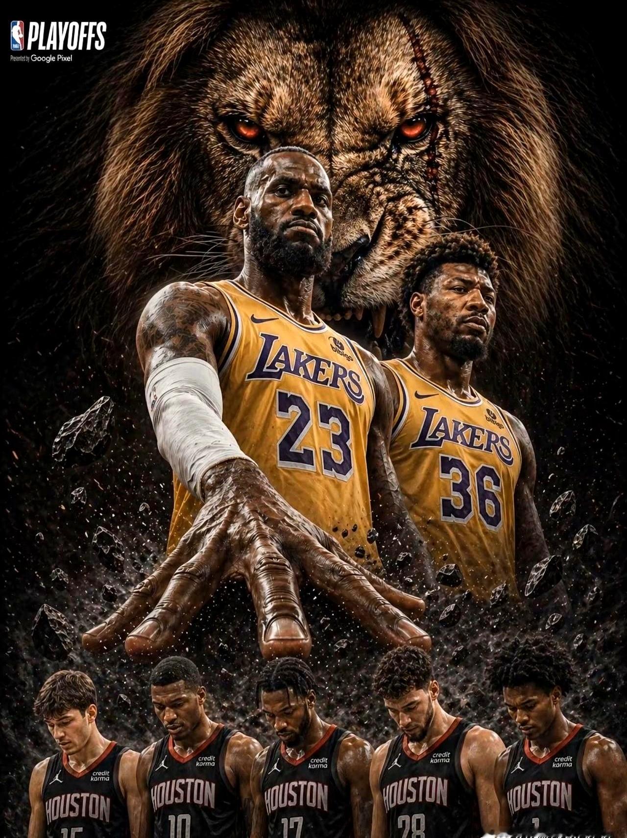 都以为湖人要横扫，火箭偏不答应。    回到休斯敦主场，火箭队打出了血...