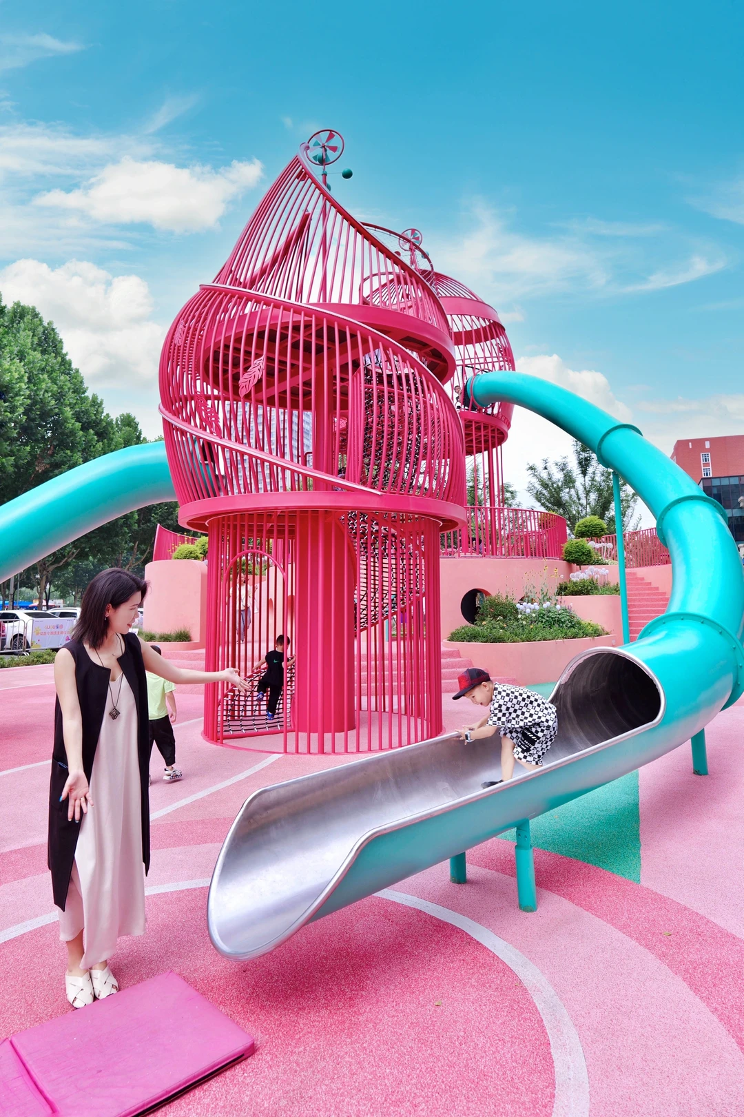 武汉粉色游乐园正式开园❗️人少好玩还免费❗️