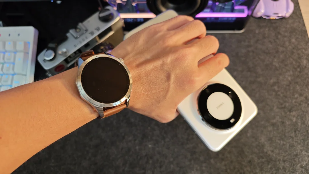 看，我的手被蚊子叮了一个泡